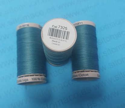 SET 3 BOBINAS GUTERMAN ACOLCHADO 200m  VERDE AZULADO COD.: 7325